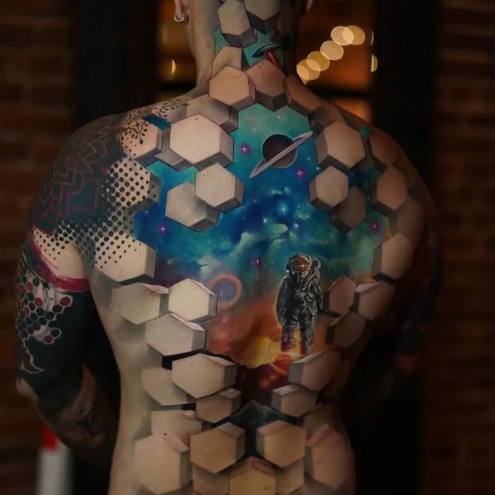 37 Surreal Tattoos That Turn Skin Into Optical Illusions (New Pics)