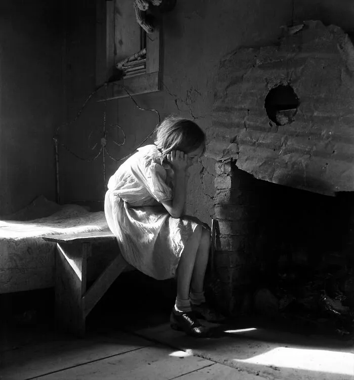 Resettled Farm Child From Taos Junction To Bosque Farms Project, New Mexico, 1935