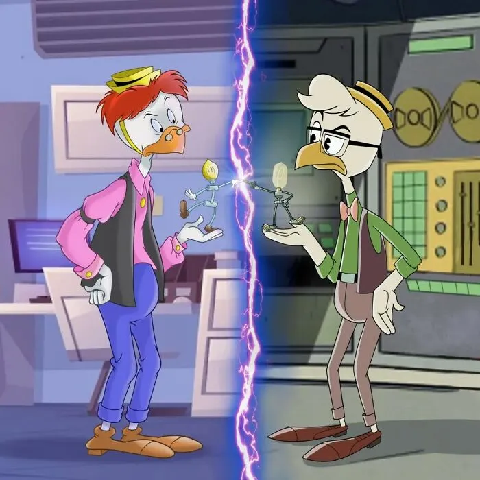 "Gyro Gearloose Before And After"