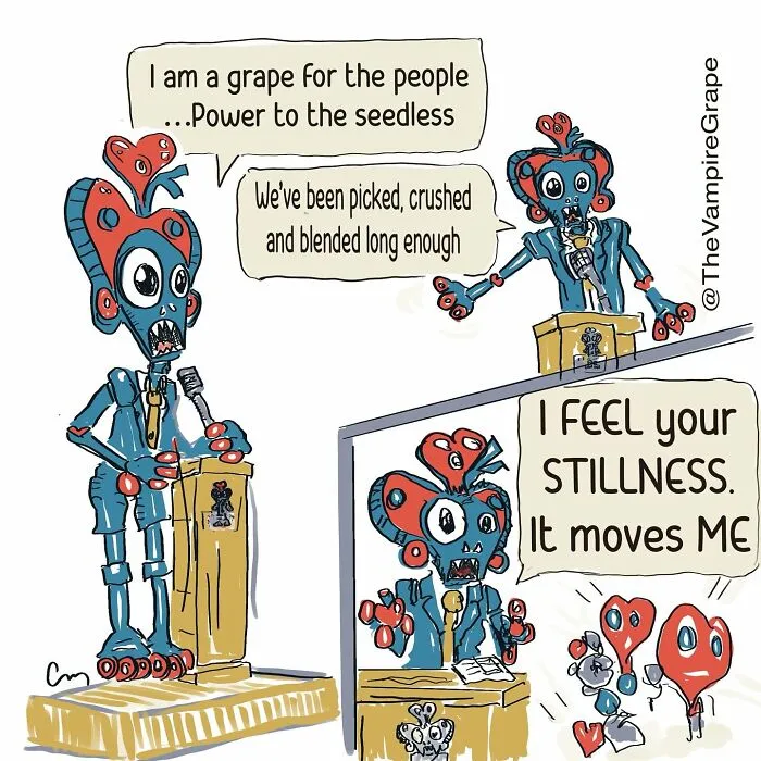 37 Bizarre ‘Vampire Grape’ Comics That Might Make You Laugh And Question Everything