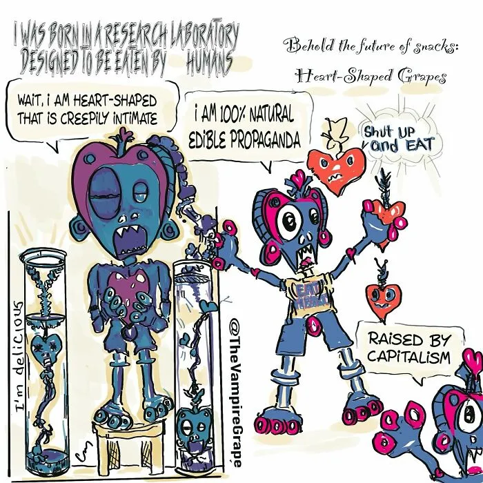 37 Bizarre ‘Vampire Grape’ Comics That Might Make You Laugh And Question Everything