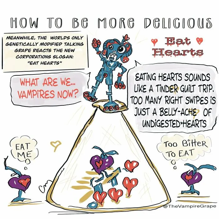 37 Bizarre ‘Vampire Grape’ Comics That Might Make You Laugh And Question Everything