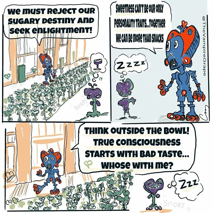 37 Bizarre ‘Vampire Grape’ Comics That Might Make You Laugh And Question Everything