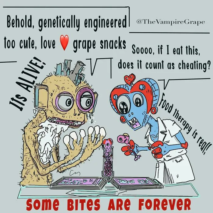 37 Bizarre ‘Vampire Grape’ Comics That Might Make You Laugh And Question Everything