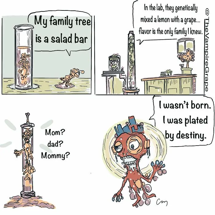 37 Bizarre ‘Vampire Grape’ Comics That Might Make You Laugh And Question Everything