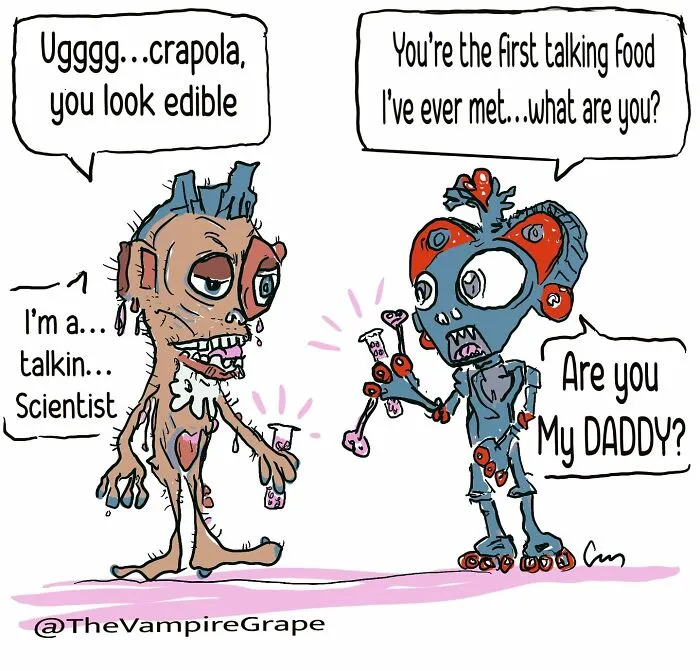 37 Bizarre ‘Vampire Grape’ Comics That Might Make You Laugh And Question Everything