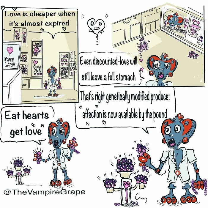 37 Bizarre ‘Vampire Grape’ Comics That Might Make You Laugh And Question Everything