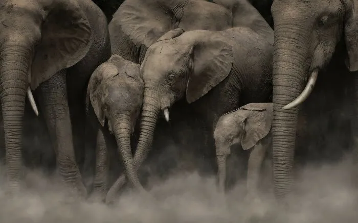 Wildlife Category | Silver: "Surrounded By Love" By Jacquie Matechuk
