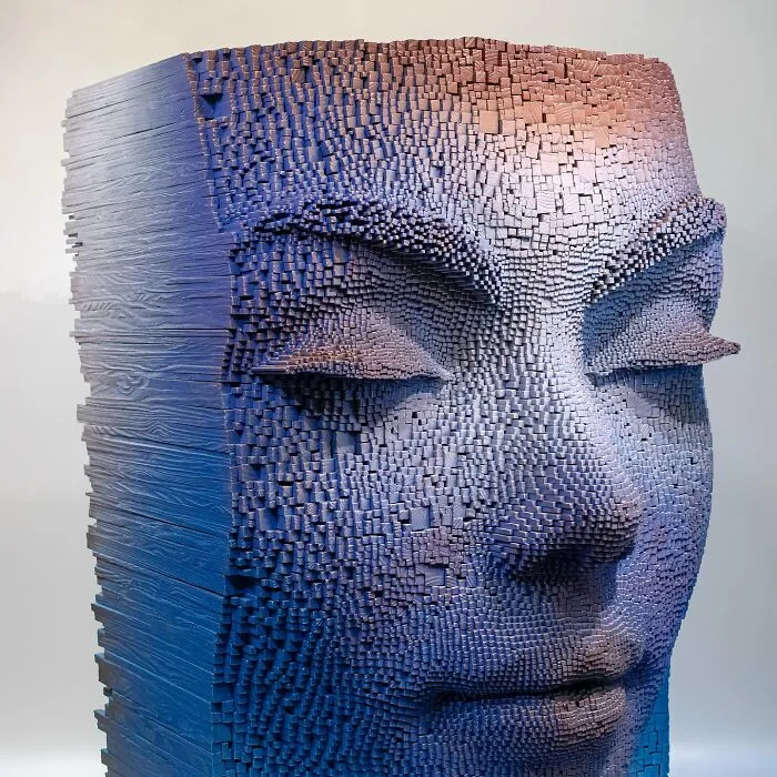Sculptor Creates 20 Flowing Wooden Portraits That Reveal The Fluid Beauty Of The Human Form