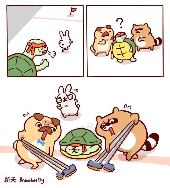 48 Funny Comics By BrainHoleSky That Feature All Kinds Of Cute Animals (New Pics)