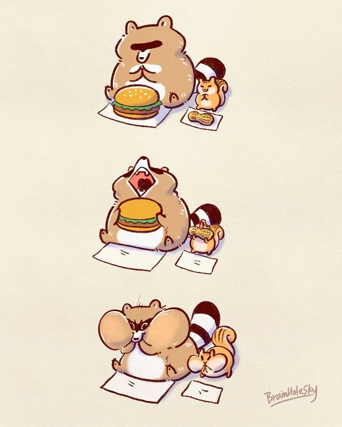 48 Funny Comics By BrainHoleSky That Feature All Kinds Of Cute Animals (New Pics)