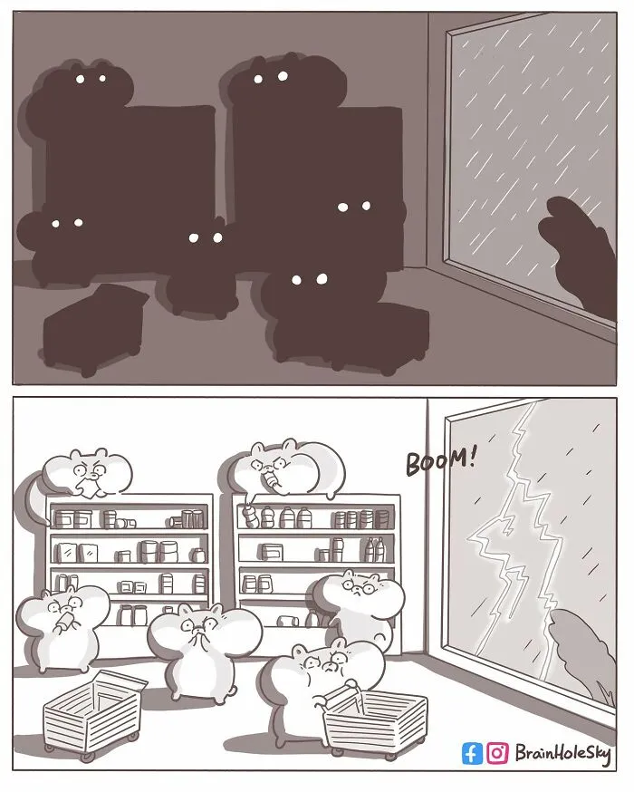 48 Funny Comics By BrainHoleSky That Feature All Kinds Of Cute Animals (New Pics)
