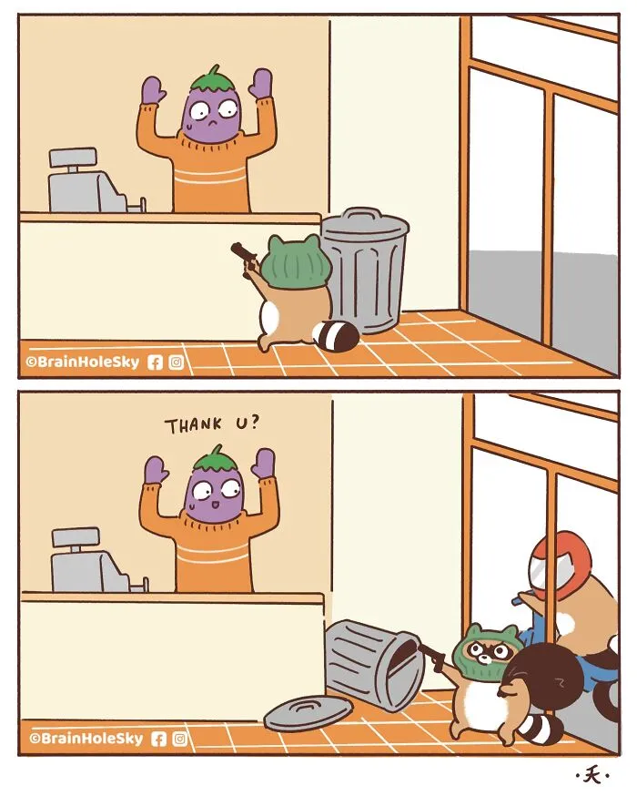 48 Funny Comics By BrainHoleSky That Feature All Kinds Of Cute Animals (New Pics)