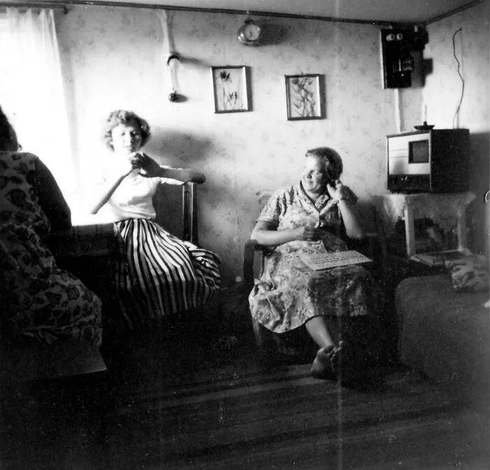 Women Listening Radio, Finland, 1950s