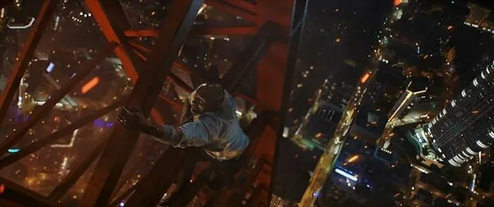 Someone Survives A Skyscraper Fall By Holding On To The Edge Of The Ledge Without Losing Grip