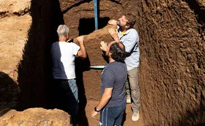 A Park Cleanup Near Rome Turns Up A Rock Slab, And Behind It A 2,600-Year-Old Etruscan Tomb