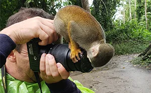 35 Fotógrafos de la naturaleza siendo "emboscados" de forma adorable por los animales que intentaban retratar