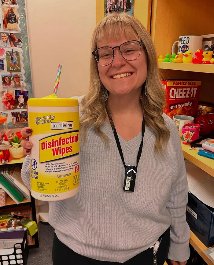 Disinfectant Wipes Container