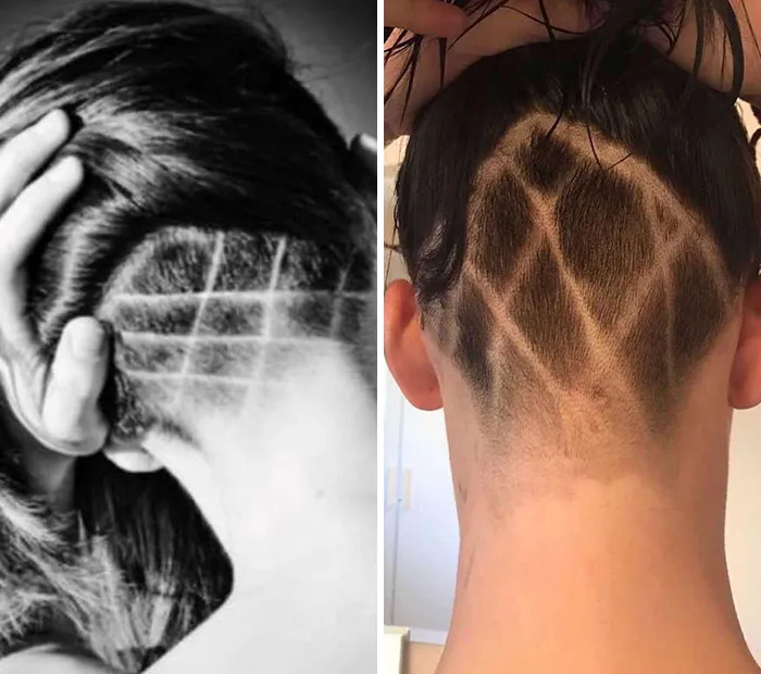 Expectativas vs. Realidad. Digamos que el barbero no tenía ni idea de cómo hacer un corte undercut.