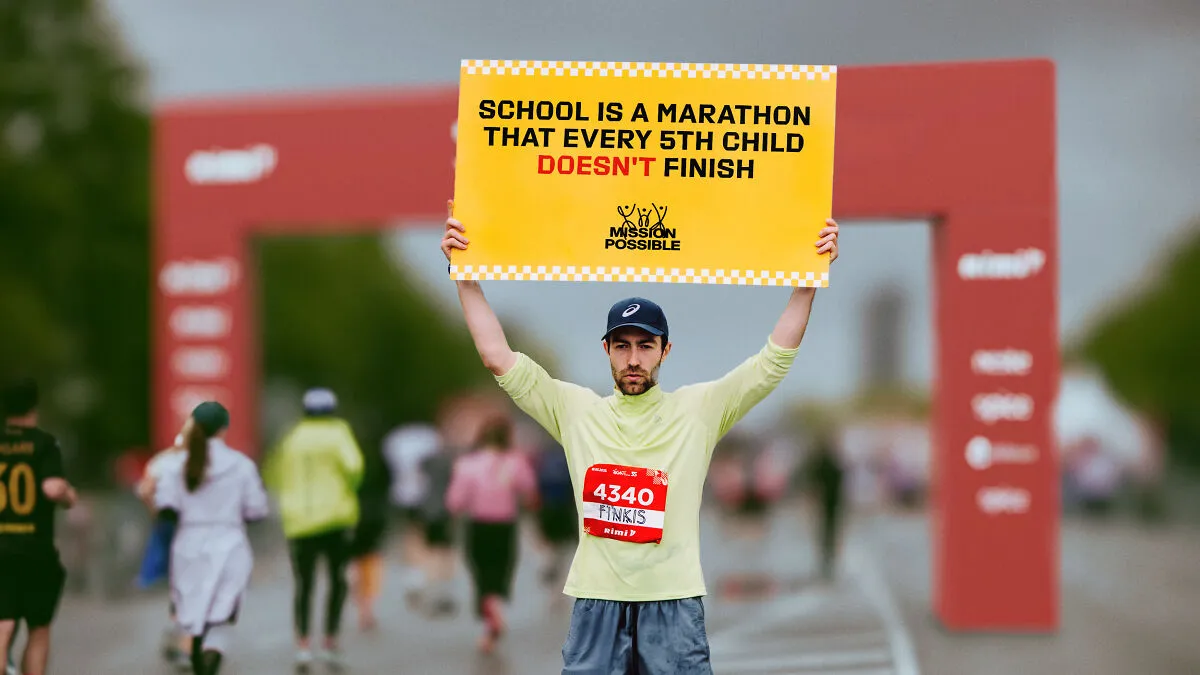 Latvian Rapper Stops Short Of Marathon Finish Line To Highlight A Heartbreaking Truth About Education