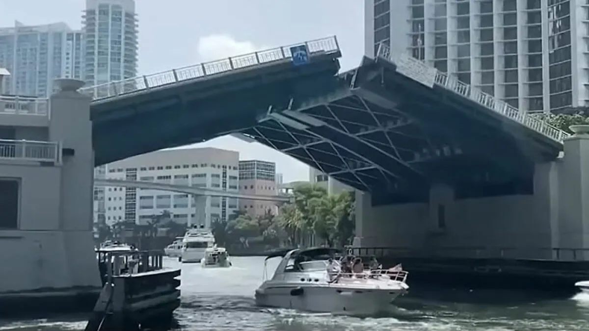 Woman Survives After “Holding On For Dear Life” To Rising Drawbridge She Was Told Not To Cross