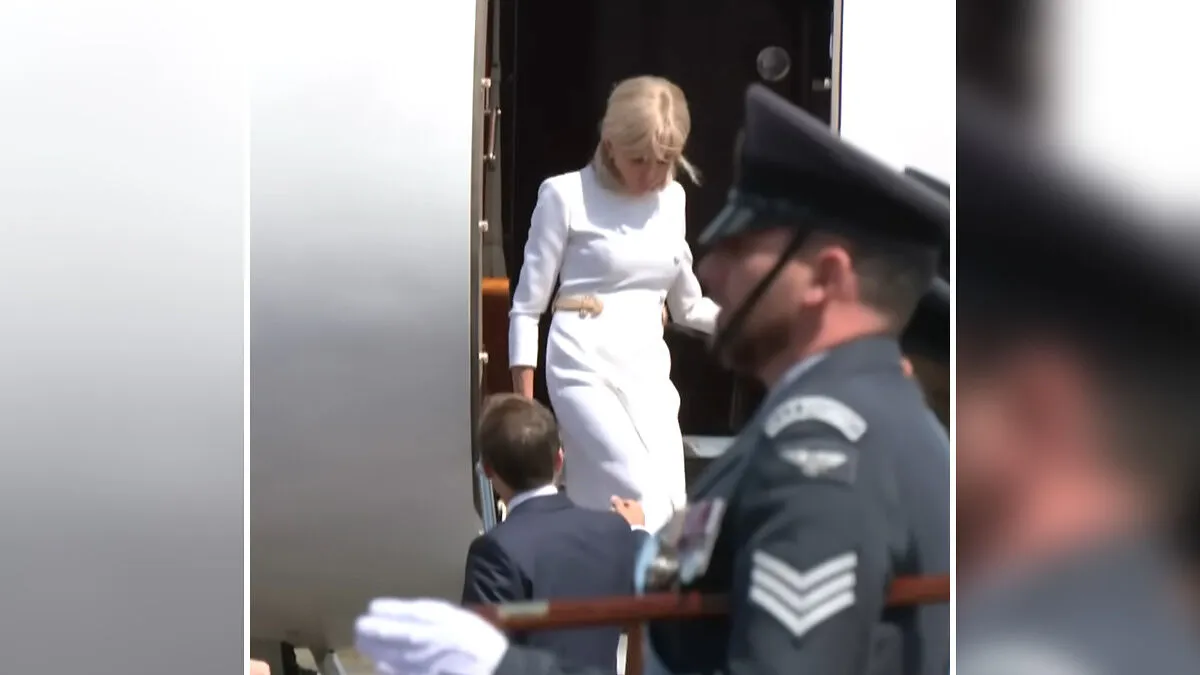 Brigitte Macron's 'Cold' Behavior Towards Husband Slammed After She 'Rejects' Him During UK Visit