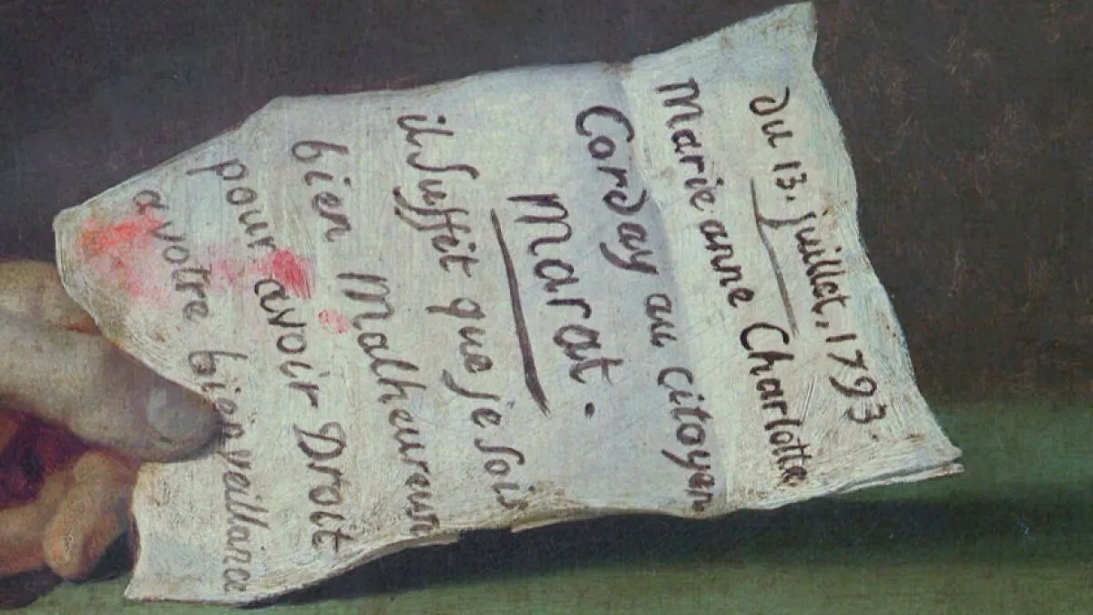 Young Brazilian Manages To Make A Replica Of The Lost Letter From The Painting "The Death Of Marat"
