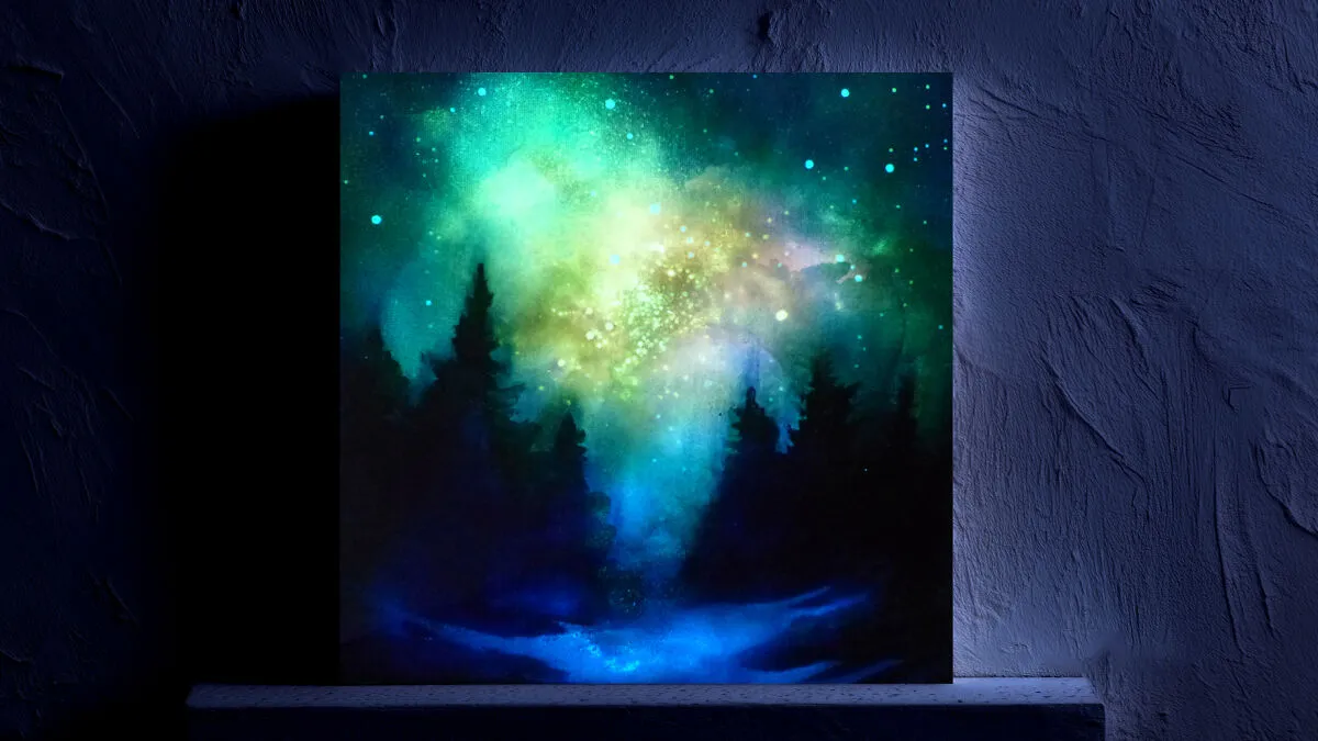 Glow In The Dark Starry Night Sky Paintings