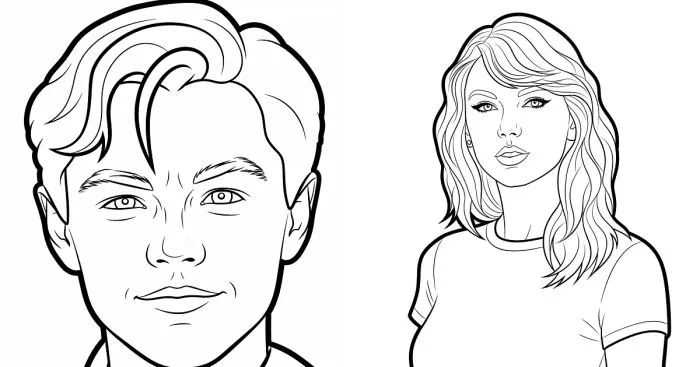 I Turned Your Favorite Celebrities Into Coloring Pages So You Can Bring Them To Life (7 Pics)