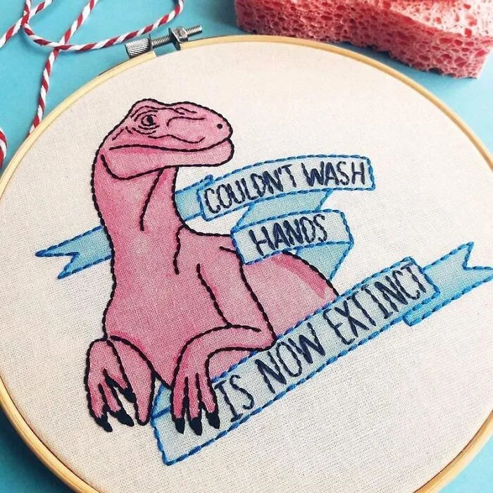 We Hand-Embroidered Animals With A Mix Of Cute And Bold Vibes, And Here's 20 Of Our Best Creations