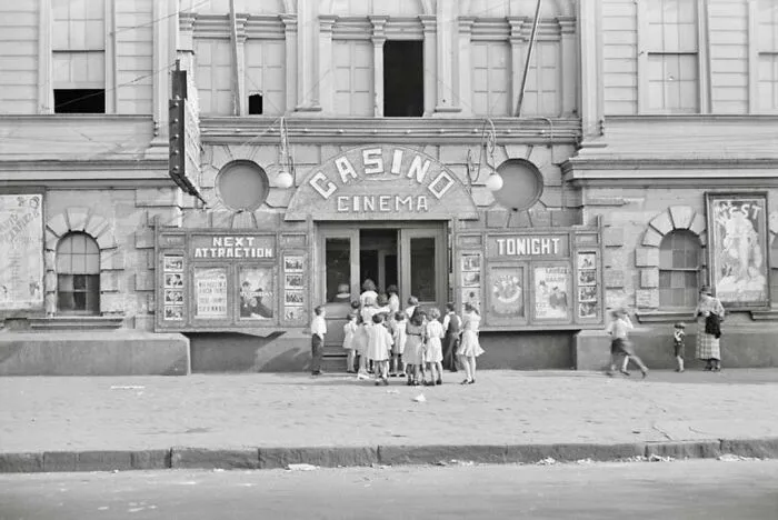 Children Lined Up At Enterance To Casino Cinema, 1935