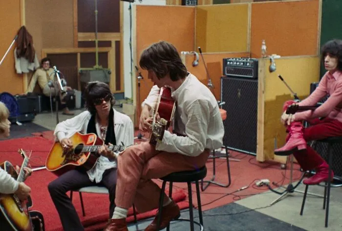 The Rolling Stones Are Pictured Here Recording "Sympathy For The Devil" At Olympic Studios In Barnes, London