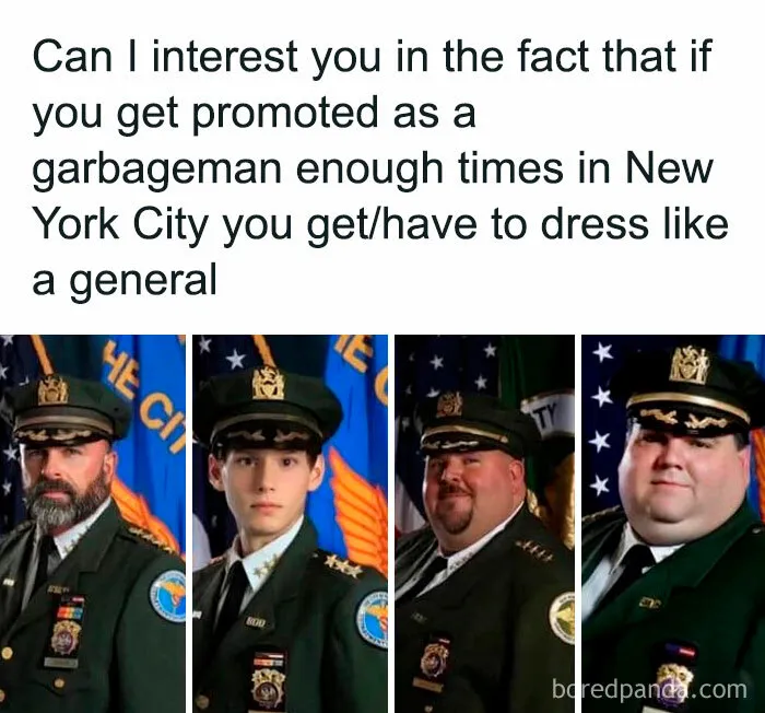 Getting Promoted As A Garbage Man Enough Times In New York City Gets You A Dress Like A Military General
