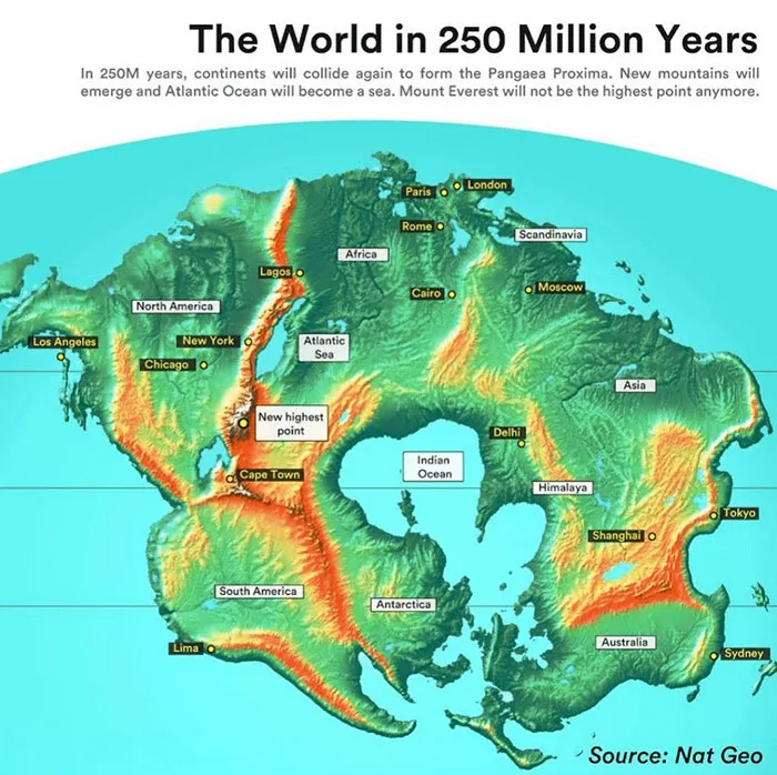 Map Shows The World In About 250 Million Years