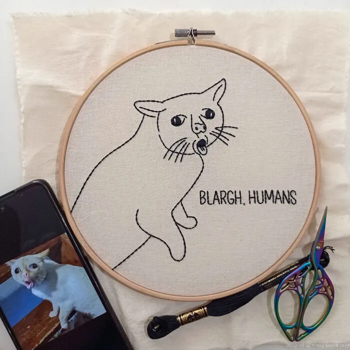 We Hand-Embroidered Animals With A Mix Of Cute And Bold Vibes, And Here's 20 Of Our Best Creations