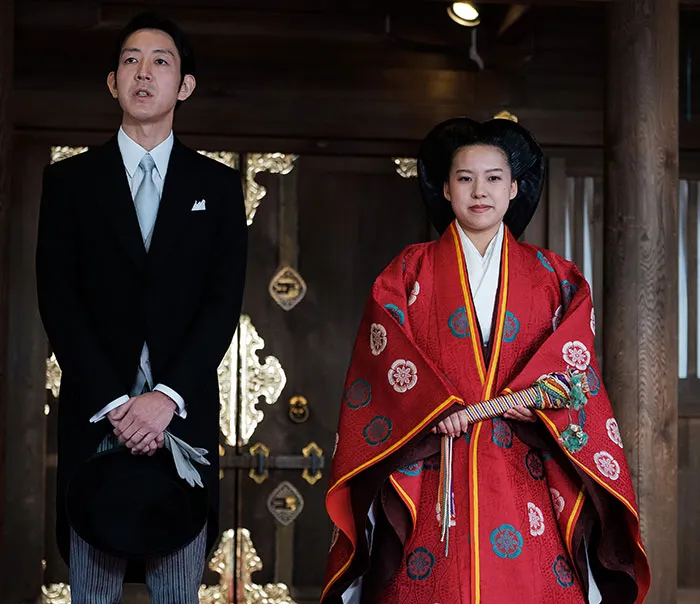 Princess Ayako (with husband Kei Moriya)