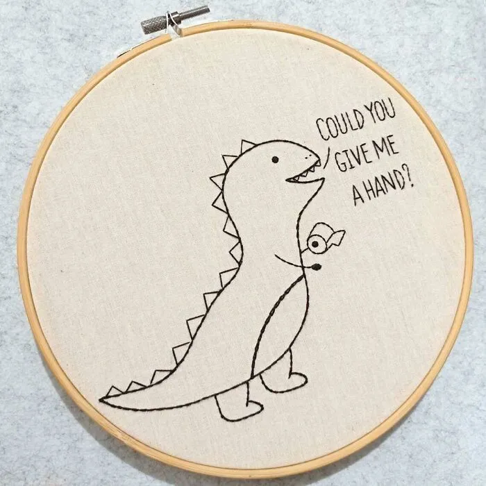 We Hand-Embroidered Animals With A Mix Of Cute And Bold Vibes, And Here's 20 Of Our Best Creations