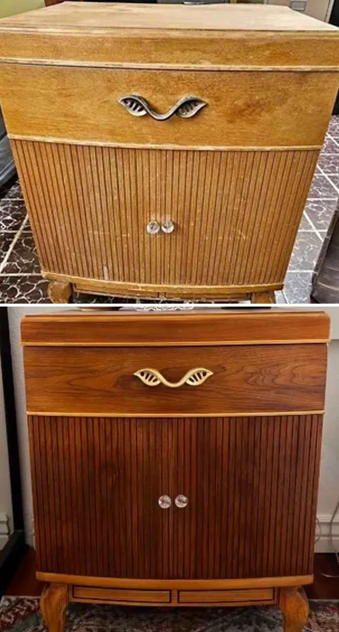 Found On Facebook Marketplace For $15 And Refurbished As A Nightstand