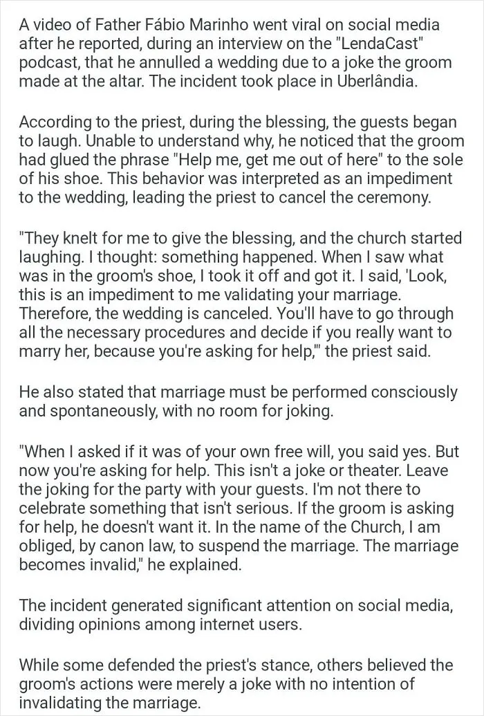 To Get Married By A Priest