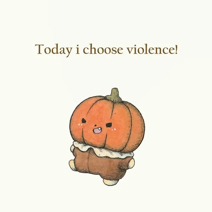 20 Illustrations Featuring A Cute Pumpkin That Hides A Surprisingly Dark Side