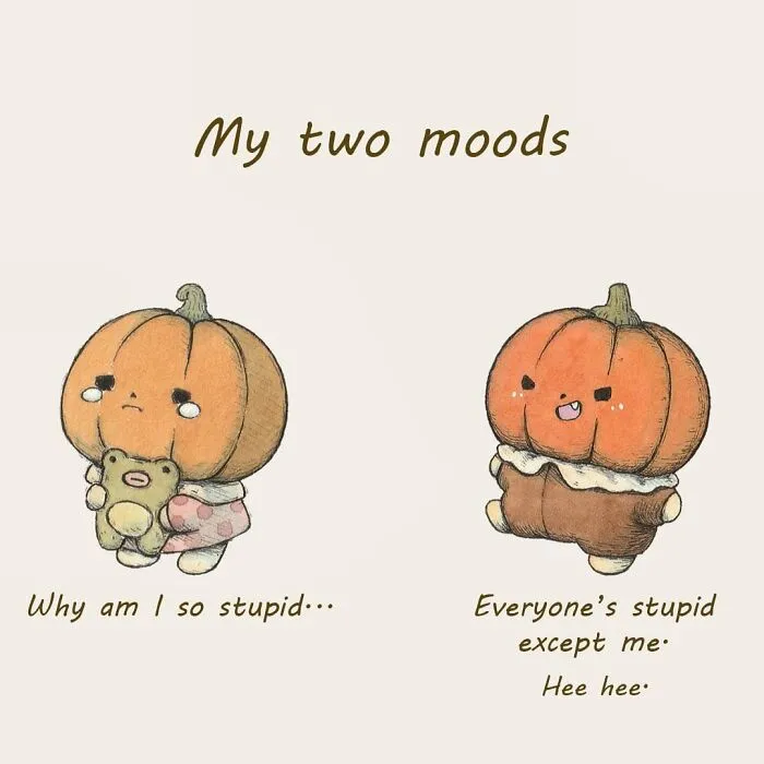 20 Illustrations Featuring A Cute Pumpkin That Hides A Surprisingly Dark Side