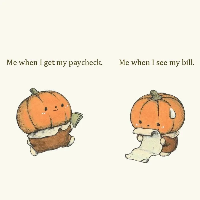 20 Illustrations Featuring A Cute Pumpkin That Hides A Surprisingly Dark Side