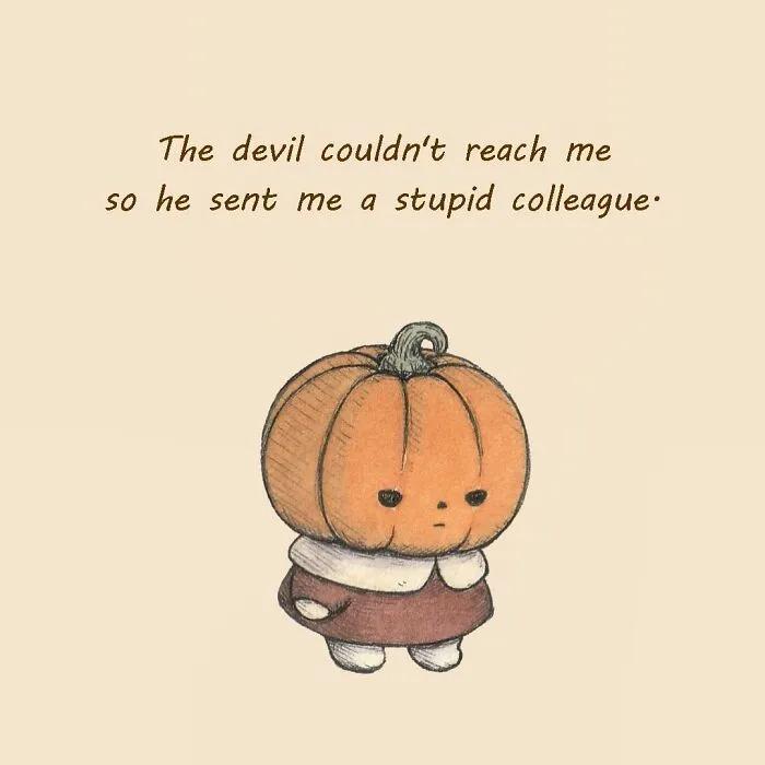 20 Illustrations Featuring A Cute Pumpkin That Hides A Surprisingly Dark Side