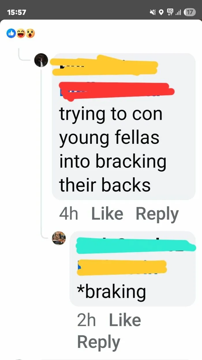 Screenshot of a social media comment where an overconfident know-it-all incorrectly corrects a user’s spelling.