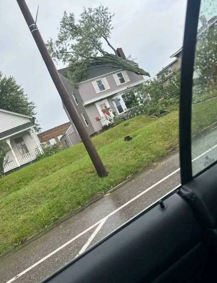 The Chuck Norris Of Houses (Storm Damage From Aug 6th North East Ohio)  