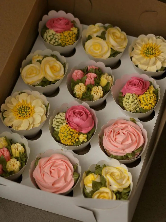 My Favourite Thing To Make Is Floral Cupcakes