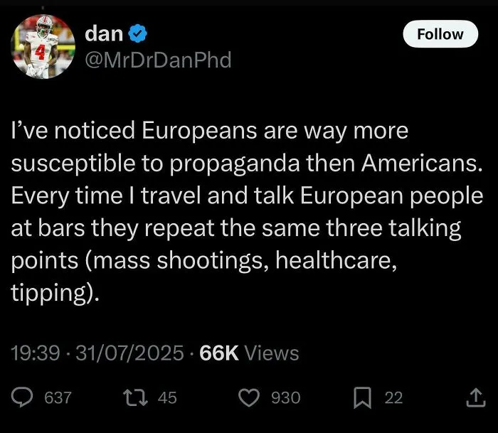 Europeans Are Way More Susceptible To Propaganda *then* Americans