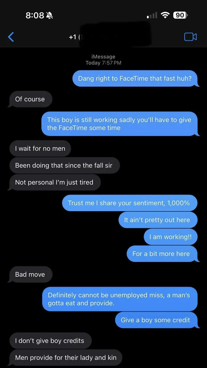 Gave Me Her Phone Number A Few Minutes After Matching. Wanted To Immediately Facetime. Delusion Ensues
