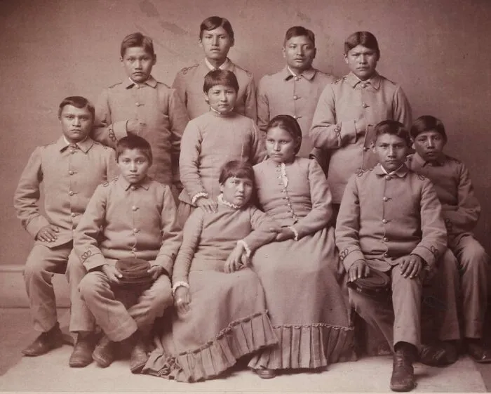 Chiricahua Apaches Four Months After Arriving At Carlisle