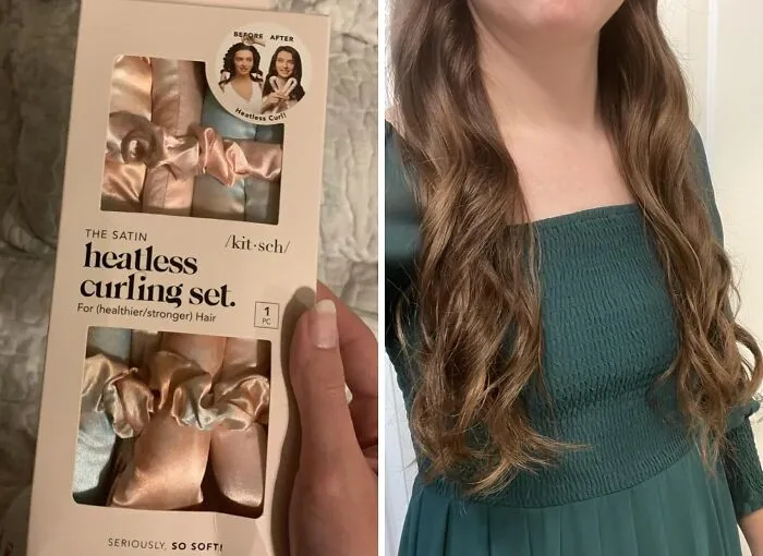 Stop Frying Your Hair Like Last Night's Takeout Because A <a Style="Display:inline;" Href="Https://Www.amazon.com/Kitsch-Heatless-Curling-Perfect-Damage/Dp/B09s4pvz81?ie=utf8&th=1&linkcode=ll1&tag=bpsheep-20&linkid=20fe273d8813a2d87bb9729334babee4&language=en_us&ref_=as_li_ss_tl" Target="_blank"> <span Style="Font: Inherit; Color: #d74b1f;"> Satin Heatless Curling Set </Span> Lets You Wake Up With Salon-Worthy Waves Without The Drama